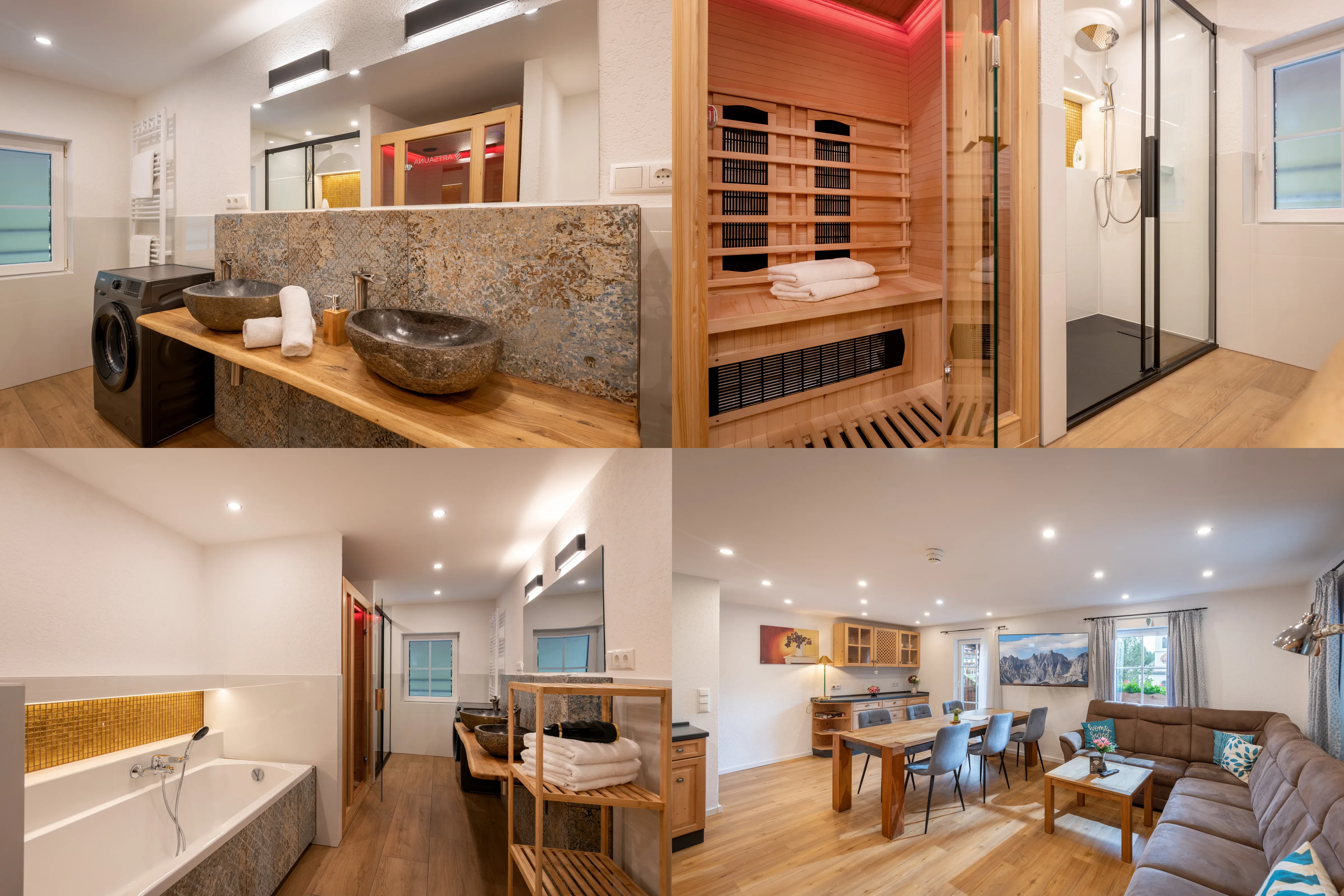 Collage der Unterkunft